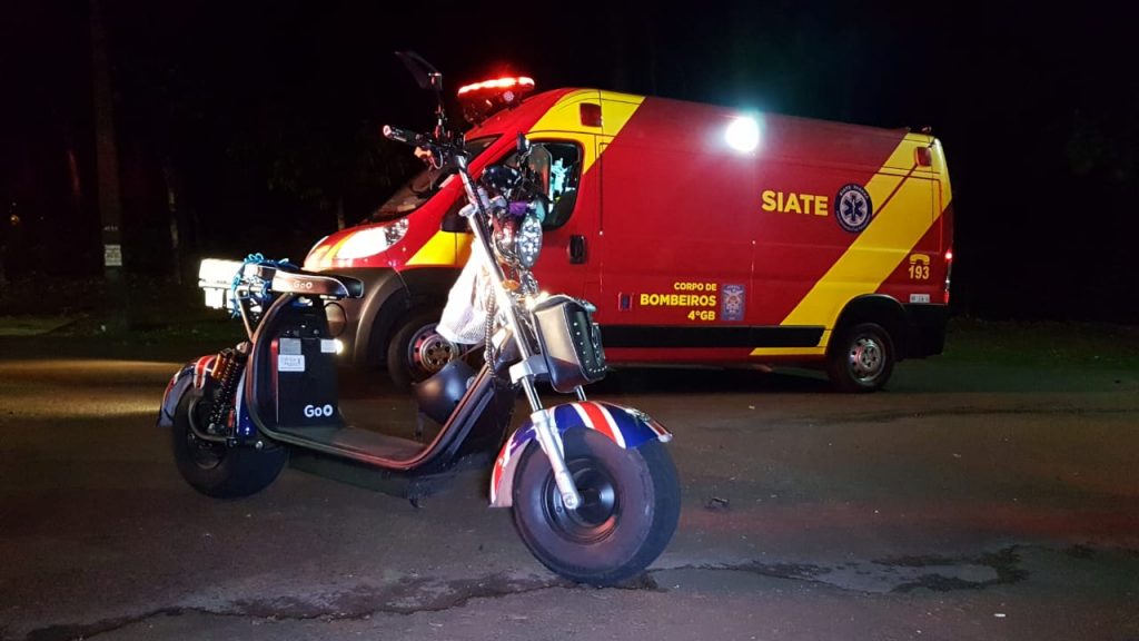 Homem fica ferido em acidente na Rua Europa, no Periolo