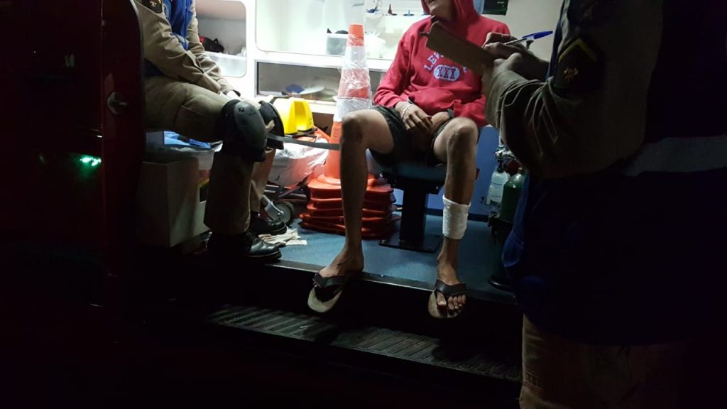 Homem sofre queda com patinete elétrico no Santos Dumont