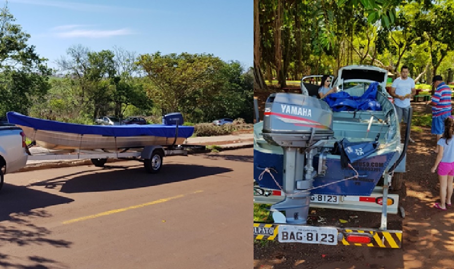 Barco com carreta foi furtado no Bairro Floresta