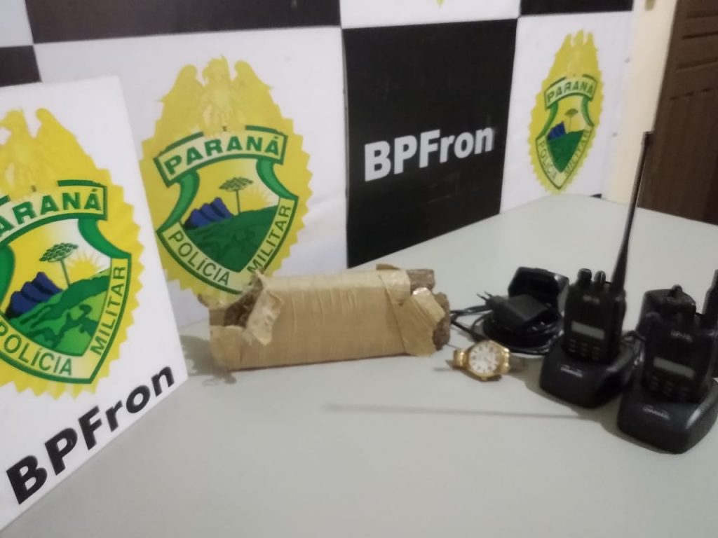 BPFRON apreende droga e prende uma pessoa em Guaíra