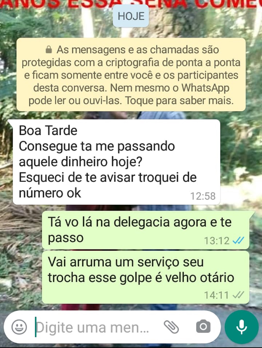 Golpista faz cobrança pelo Whatsapp e internauta deixa alerta