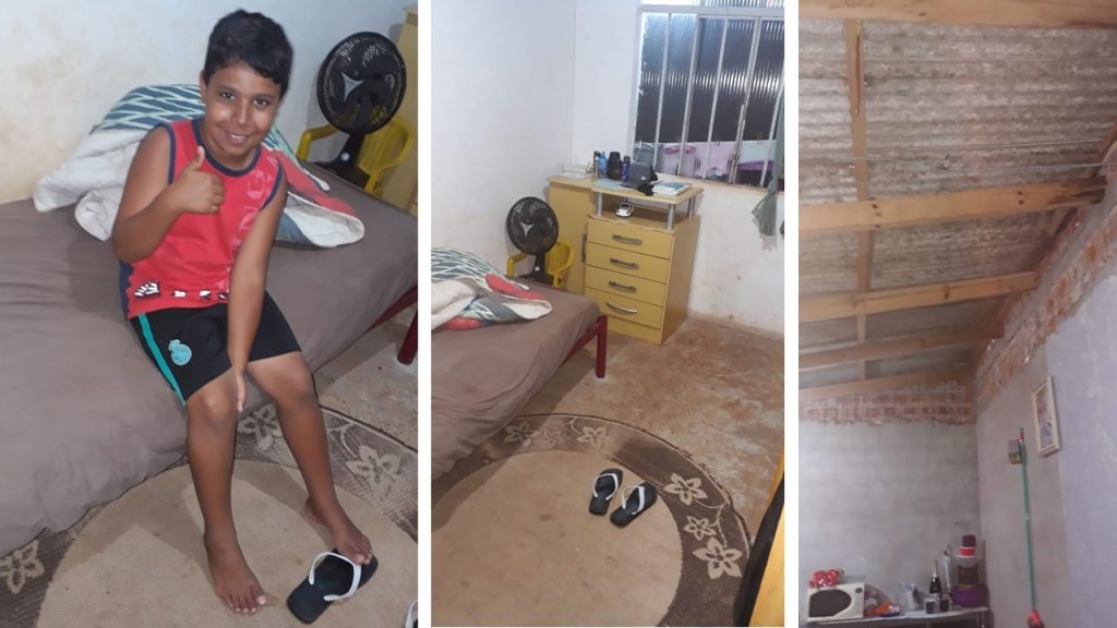Com cartinha diferente, menino de 9 anos pede ajuda para reformar a casa da mãe
