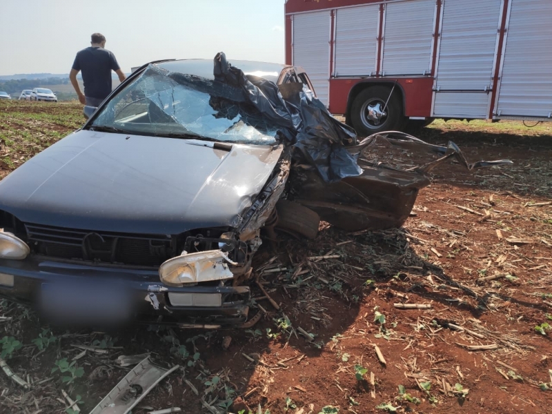 Homem morre em colisão frontal na PR-317 entre Toledo e Ouro Verde do Oeste