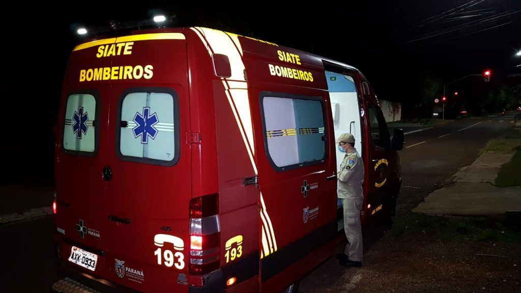 Homem é socorrido ao sofrer queda no Bairro Alto Alegre