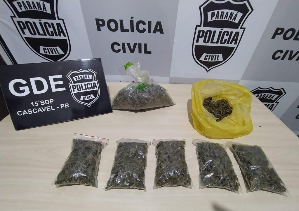 Durante cumprimento a mandado de prisão, GDE apreende maconha do tipo ‘capulho’