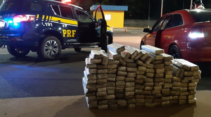 PRF apreende mais de 200 quilos de maconha na região oeste do Paraná, durante o fim de semana