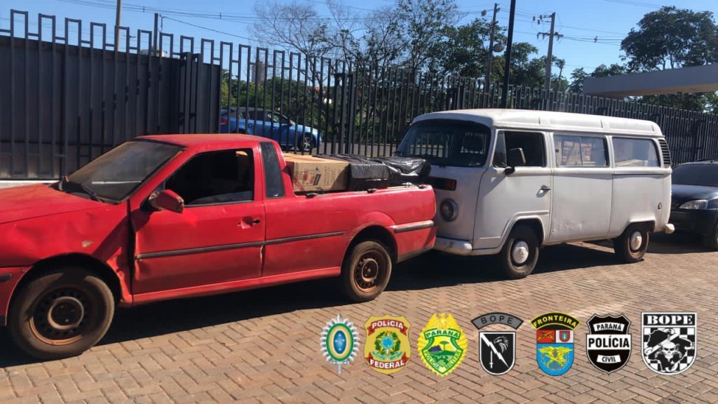 PF e BPFron efetuam nova apreensão de embarcações e veículos carregados em Guaíra