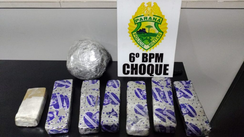 Choque prende homem com drogas na Rodoviária