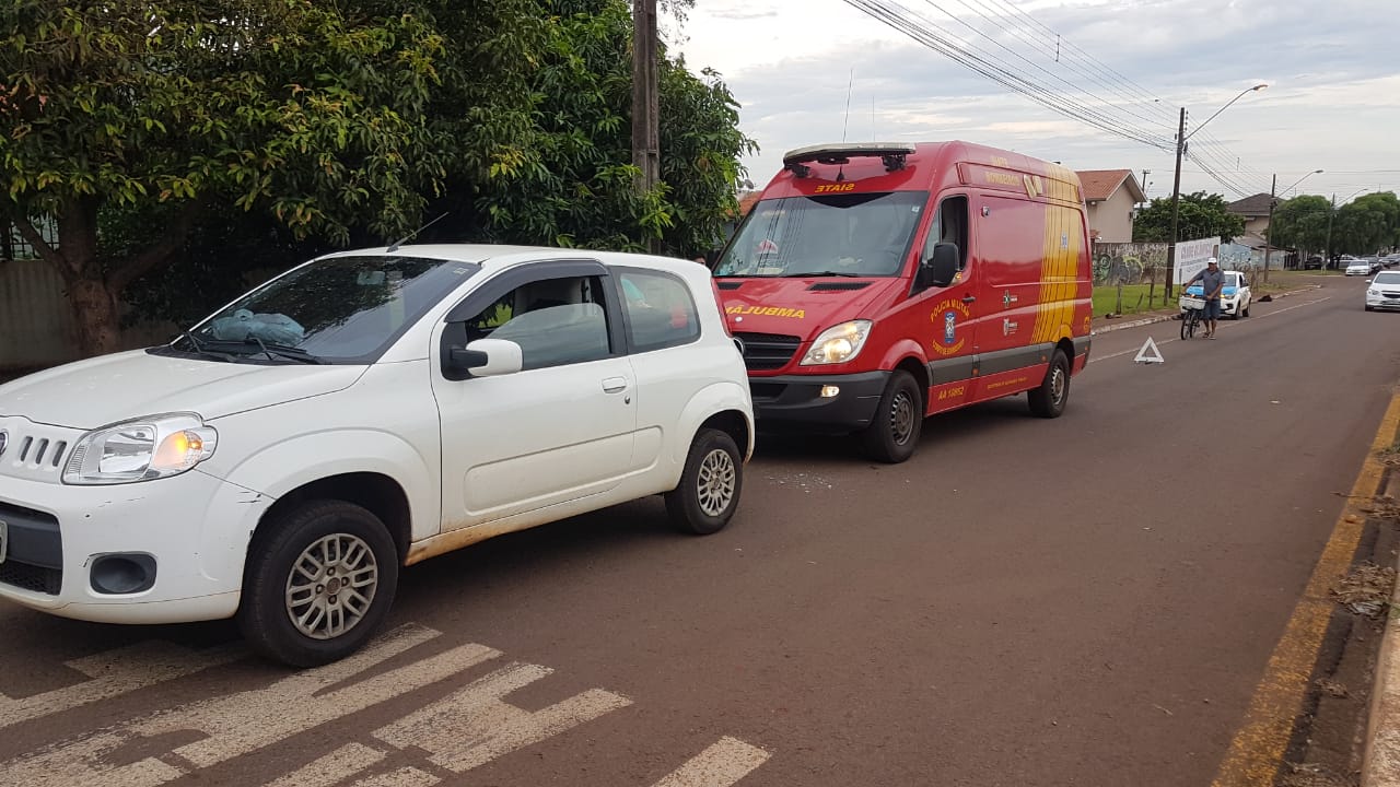 Colisão traseira deixa mulher ferida no Santo Onofre