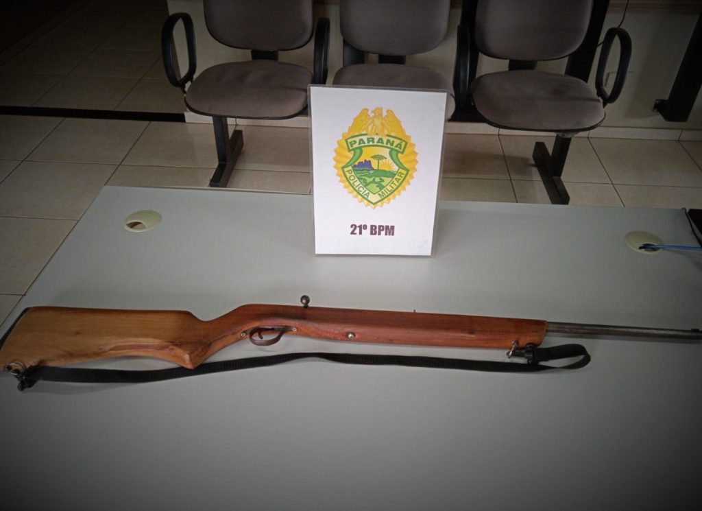 Rifle é apreendido na área rural de Salgado Filho