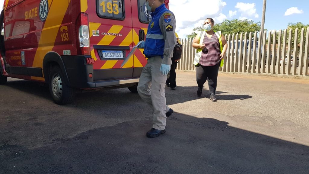 Vítima que sofreu queda em empresa às margens da BR-277 é encaminhada à UPA