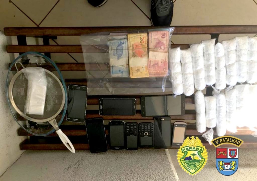 PM desmantela esquema de tráfico de drogas e detém seis pessoas em Londrina