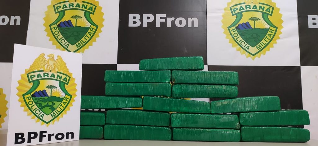 BPFron apreende maconha que era levada de Guaíra a Prudentópolis
