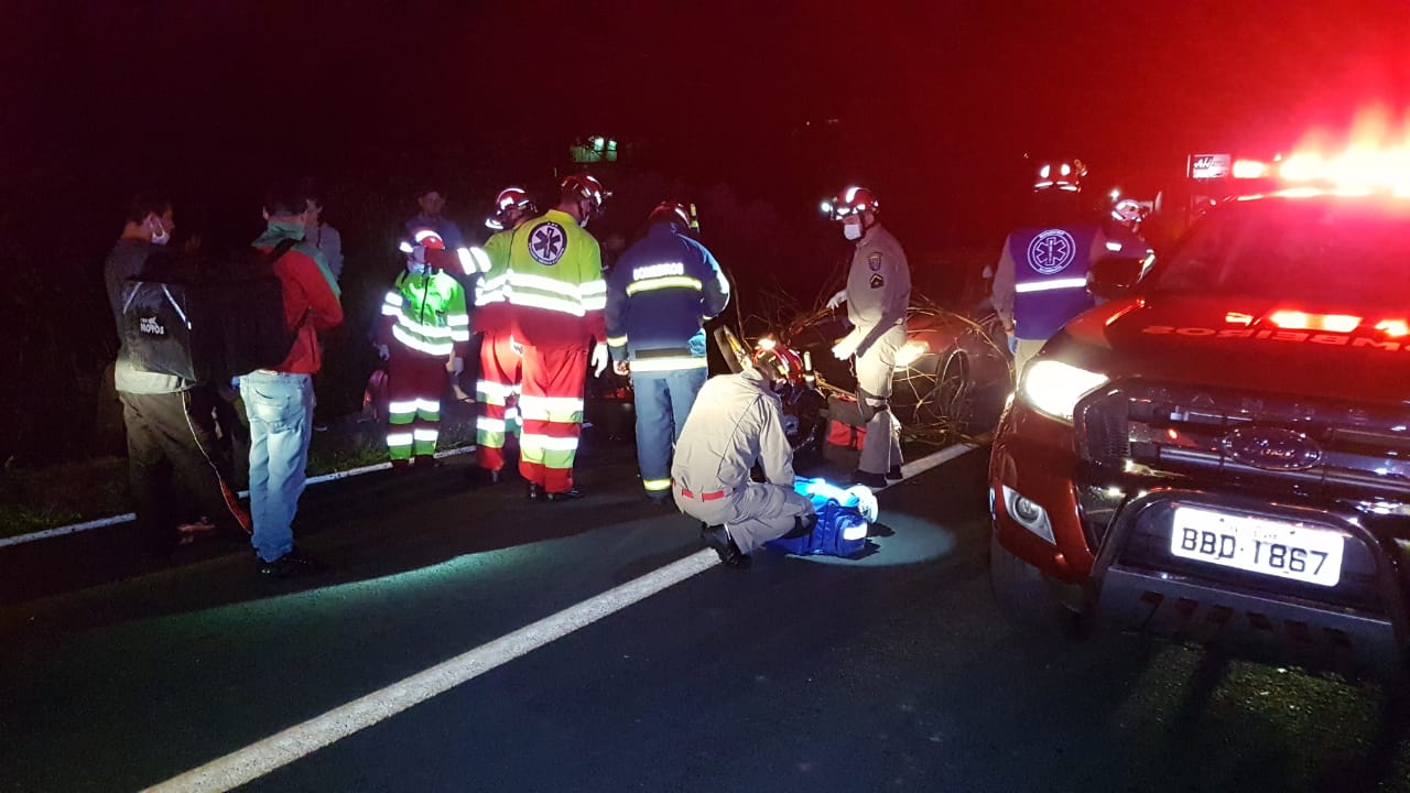 Imagem referente a Motociclista morre em acidente na marginal da BR-277, no Cascavel Velho