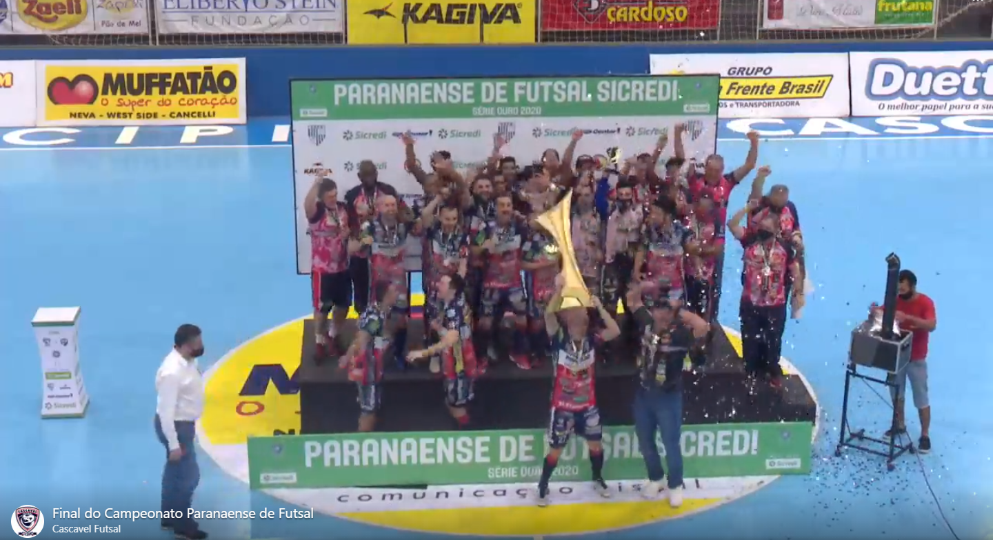 É hexa! Cascavel Futsal vence o Umuarama no tempo normal e na prorrogação, levando o 6º título paranaense