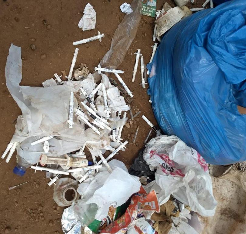 Município identifica responsável por descarte irregular de seringas em Francisco Beltrão