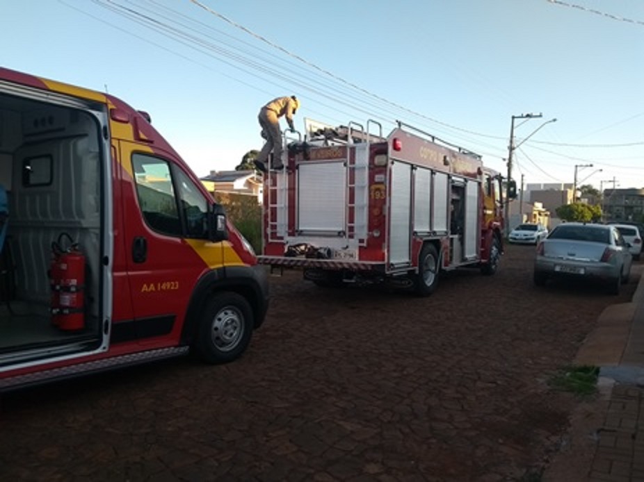 Corpo de Bombeiros socorre criança que ficou presa com a mão em piscina, em Francisco Beltrão Imagem referente a Corpo de Bombeiros socorre criança que ficou presa com a mão em piscina, em Francisco Beltrão