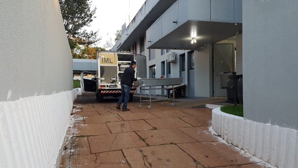Corpo de vítima de homicídio em Espigão Alto do Iguaçu dá entrada no IML de Cascavel