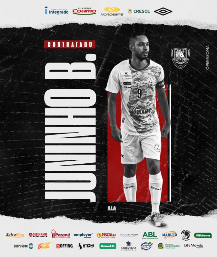 Ala Juninho, ex-Indaiatuba é mais uma cara nova no Campo Mourão Futsal