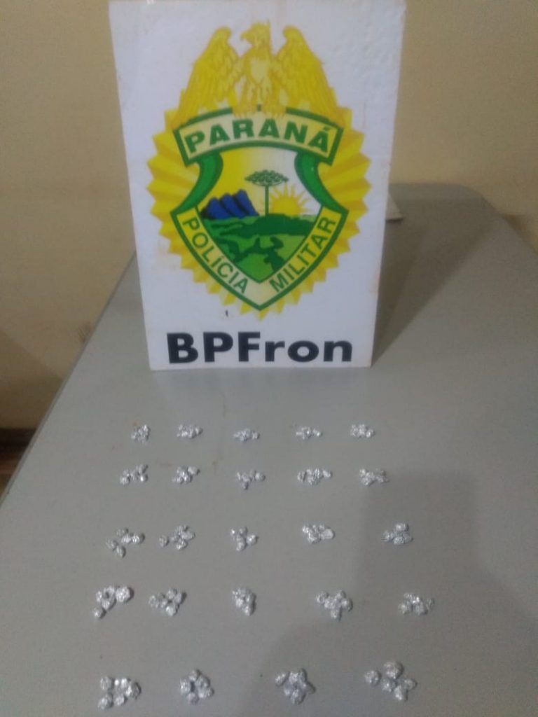 BPFron apreende pedras de crack em Guaíra