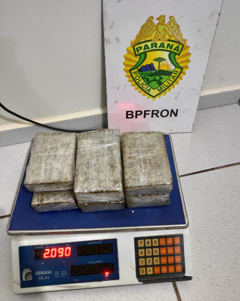 BPFron apreende maconha em ônibus durante a Operação Hórus em São Miguel do Iguaçu
