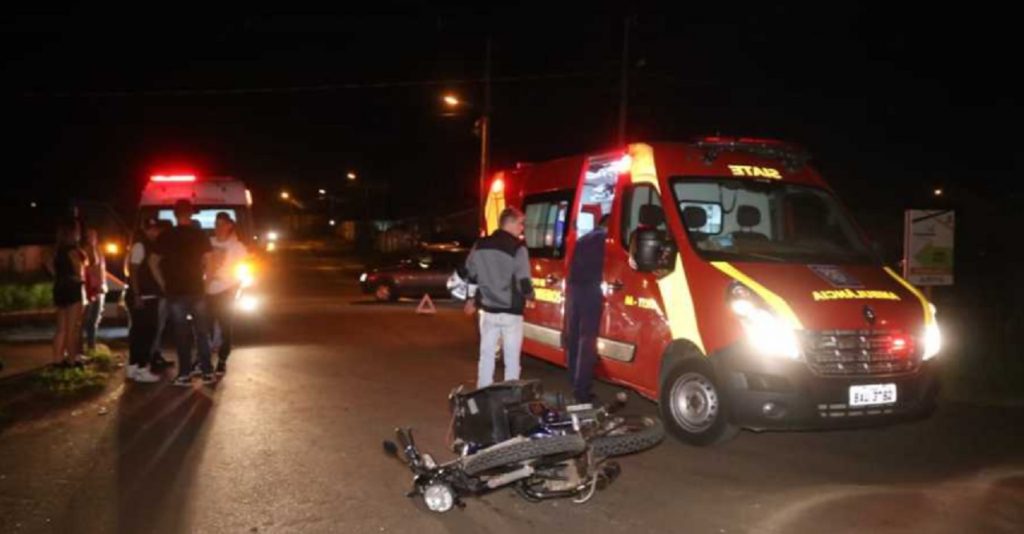 Homem fica ferido após acidente no Parque dos Pinheiros, em Ponta Grossa