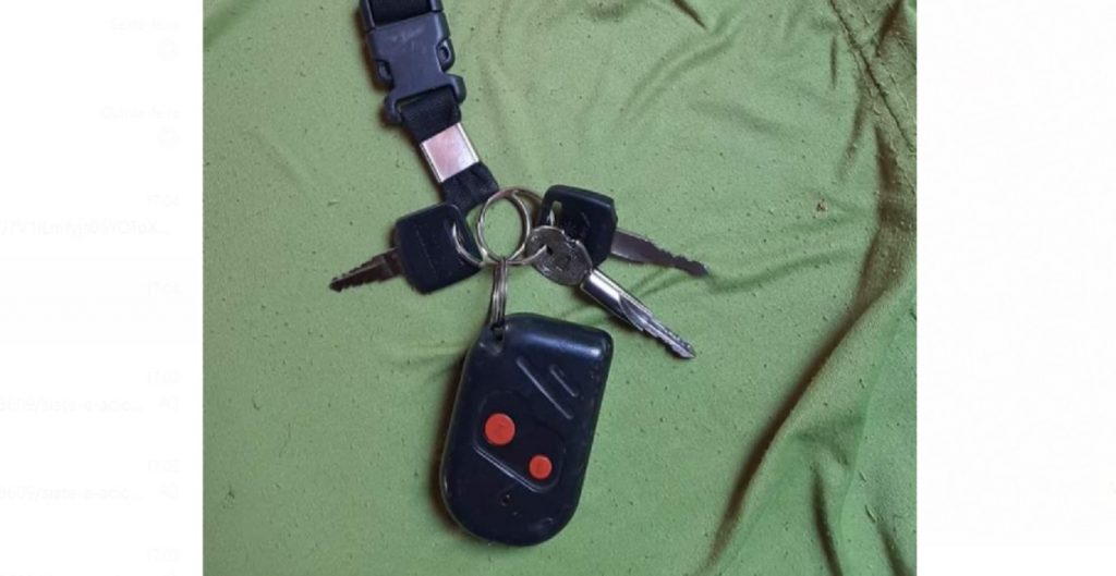 Chaves foram encontradas na Avenida Piquiri, perto do viaduto