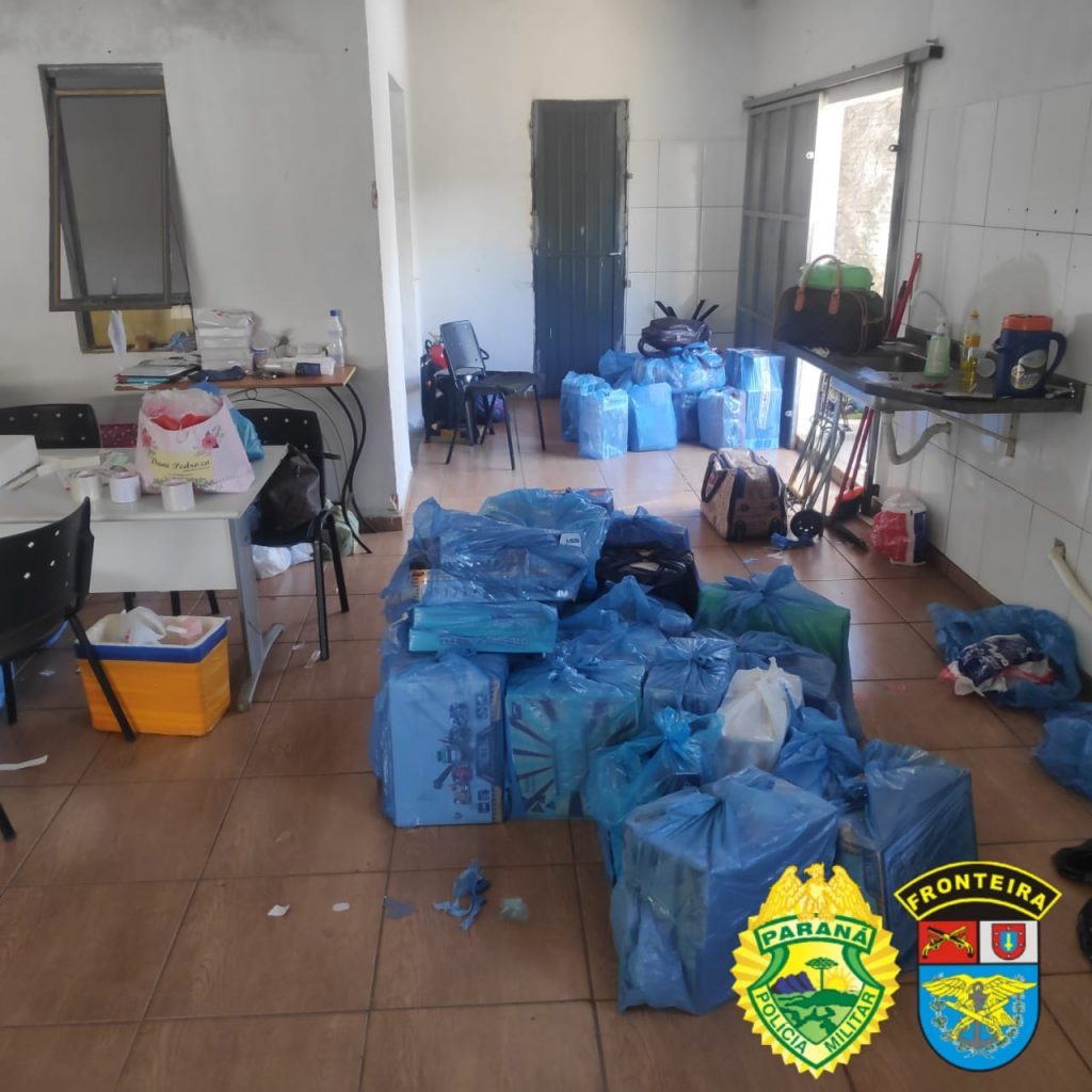 BPFRON e Polícia Federal apreendem produtos descaminhados em Foz do Iguaçu