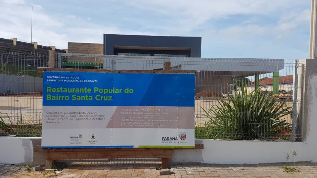 Restaurante Popular do Bairro Santa Cruz: Paranhos acompanha andamento das obras na unidade
