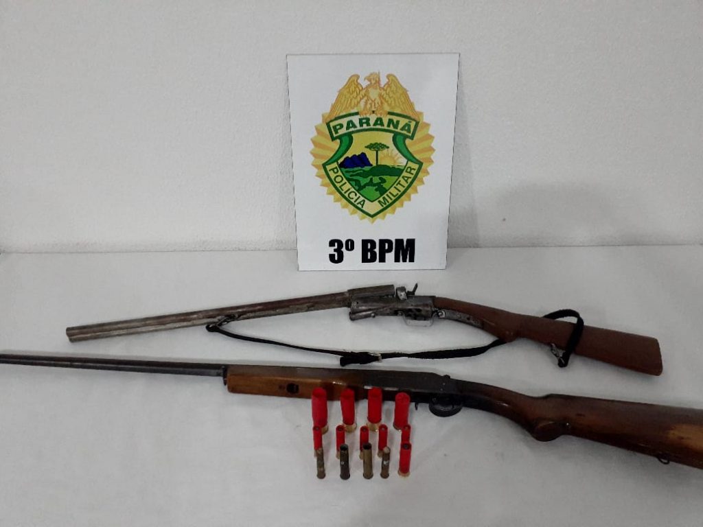 Policiais militares do 5º CRPM tiram de circulação quatro armas de fogo no Sudoeste
