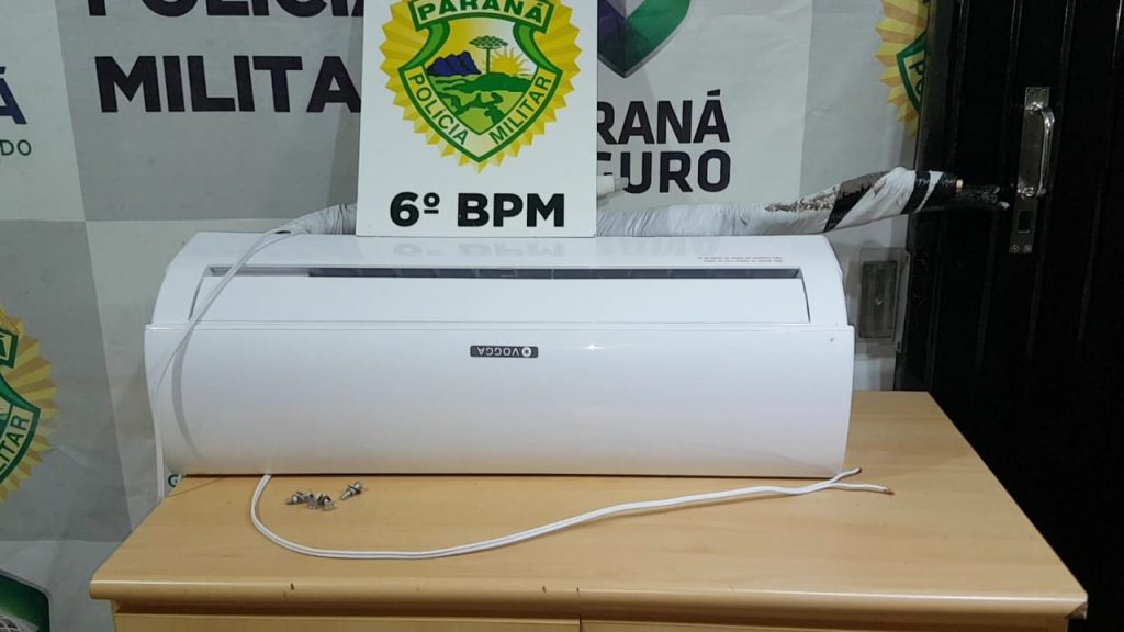 Homem é preso por furtar ar-condicionado em empresa; eletrodoméstico estava sendo usado em sua residência