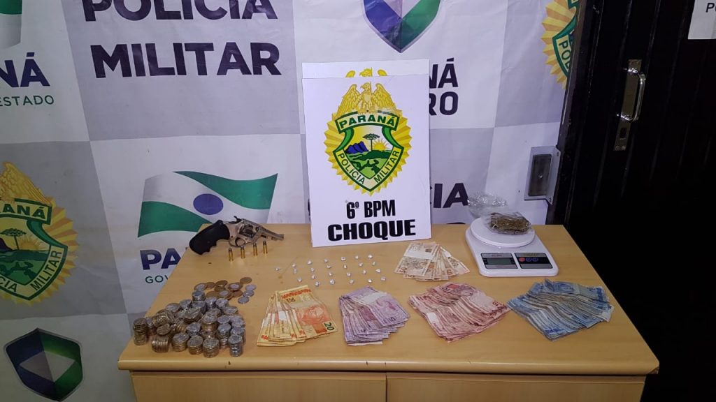 Choque detém jovem com revólver e drogas no Conjunto Abelha