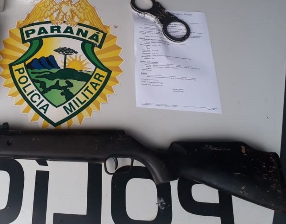 Polícia cumpre mandado de prisão e apreende arma em Boa Vista da Aparecida Imagem referente a Polícia cumpre mandado de prisão e apreende arma em Boa Vista da Aparecida