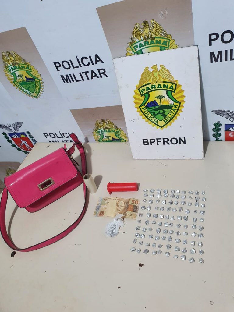 BPFron detém mulher e apreende 106 pedras de crack durante a Operação Hórus em Foz do Iguaçu