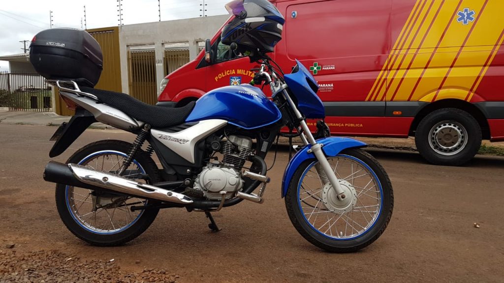 Motociclista sofre queda e fica ferido após bater contra cachorro no Cascavel Velho