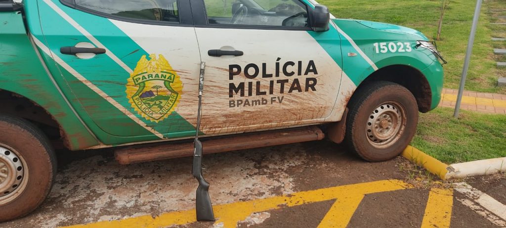 Polícia Ambiental realiza apreensão de espingarda em área do Parque Nacional do Iguaçu