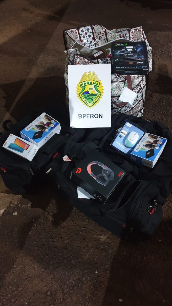 BPFRON aprende produtos de origem estrangeira durante Operação Hórus em Cascavel