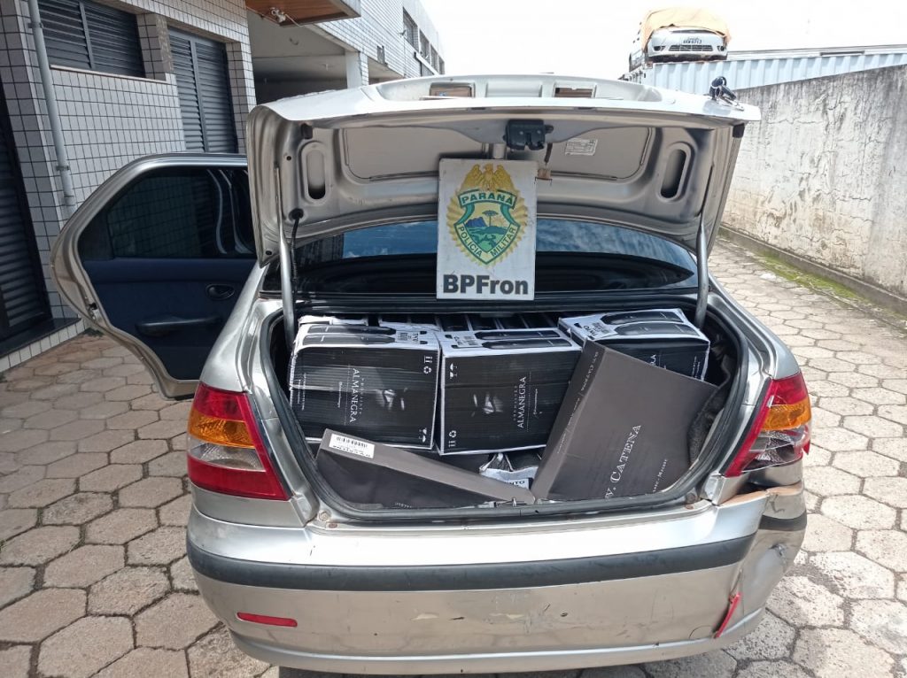BPFron aprende produtos de origem estrangeira durante Operação Hórus em Barracão