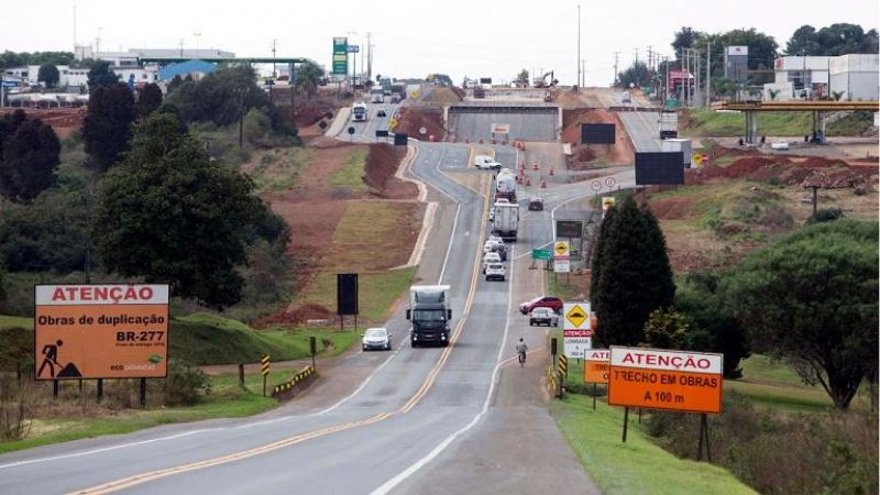 Tráfego da duplicação da BR-277 em Guarapuava é liberado