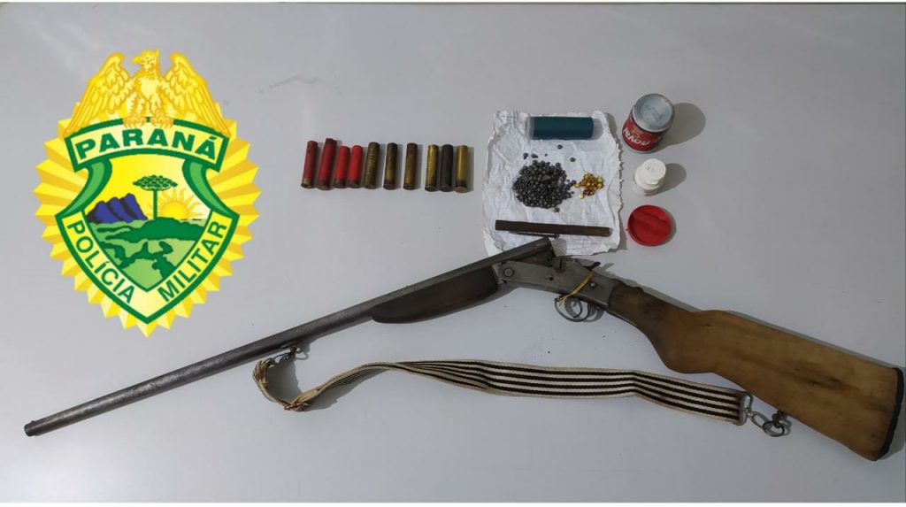 Polícia Militar apreende espingarda em Laranjeiras do Sul