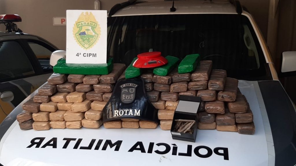 Após denúncia, ROTAM apreende 37 kg de maconha em Cambé
