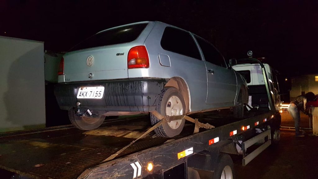 Gol que havia sido furtado no Bairro Alto Alegre é encontrado pela Patrulha Rural da PM