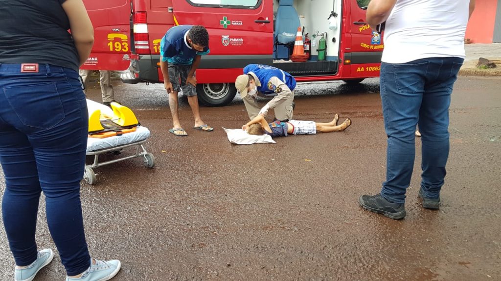 Menino de 7 anos fica ferido em acidente entre bicicleta e carro, no Esmeralda Menino de 7 anos fica ferido em acidente entre bicicleta e carro, no Esmeralda