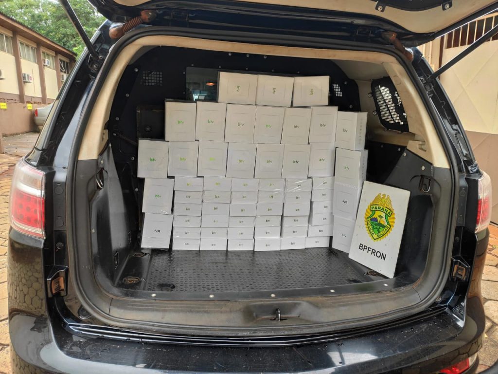 BPFron apreende produtos estrangeiros durante Operação Hórus em Foz do Iguaçu
