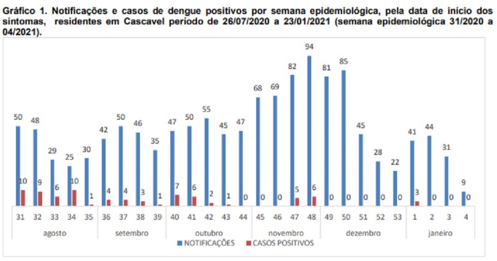 Prefeitura divulga Informe Epidemiológico de Arbovirose, com dados sobre dengue, zika e chikungunya