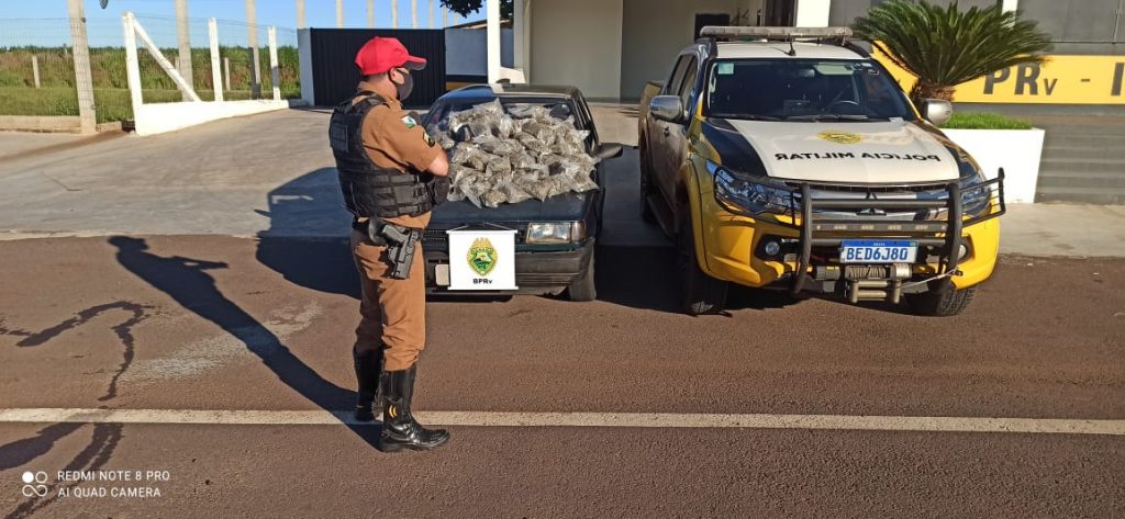 Equipe Rotam da PRE de Cascavel realiza apreensão de drogas e detém casal na PRc-272