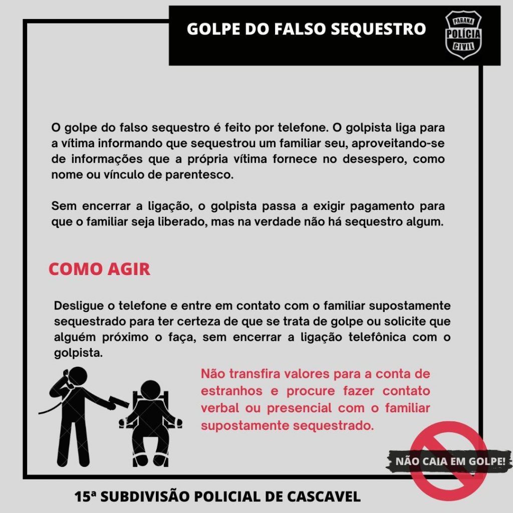 Vídeo: Delegada Raisa Vargas Scariot, da 15ª SDP, dá dicas de como evitar cair no ‘golpe do sequestro’