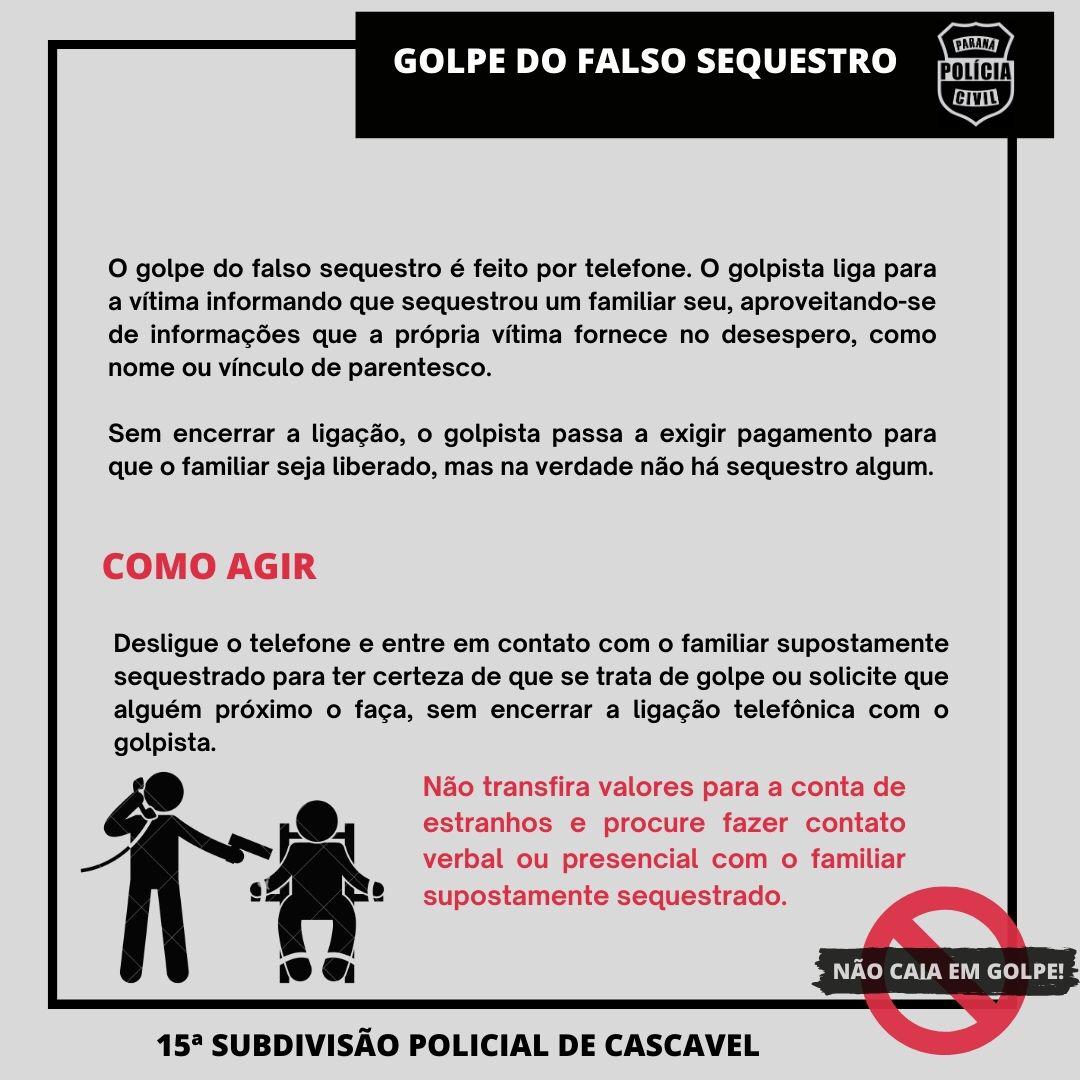 Vídeo: Delegada Raisa Vargas Scariot, da 15ª SDP, dá dicas de como evitar cair no ‘golpe do sequestro’