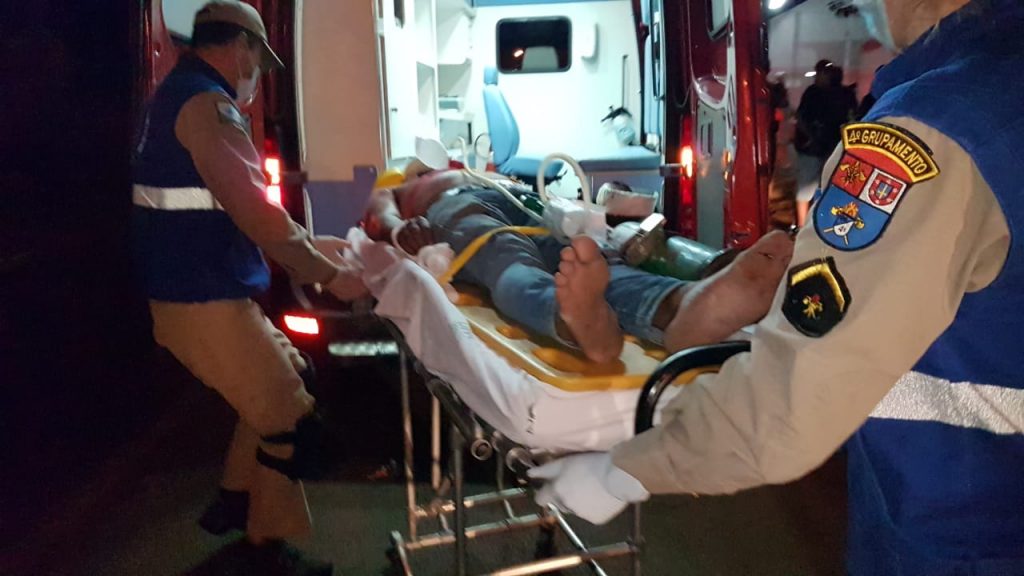Briga de casais deixa homem de 38 anos com ferimentos moderados