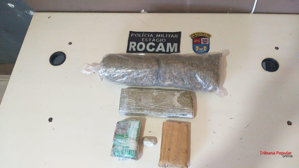 ROCAM apreende maconha no Jardim Jupira, em Foz do Iguaçu